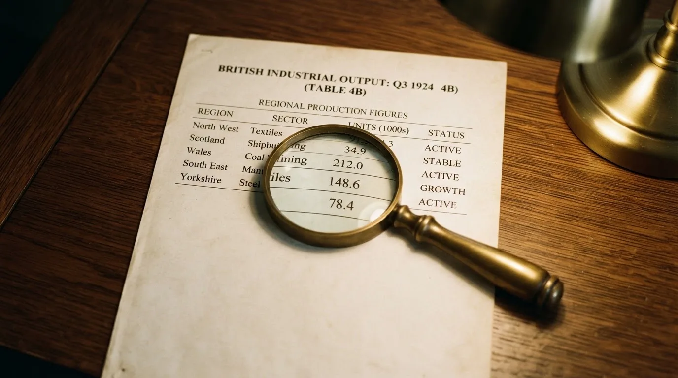 A magnifying glass rests over a printed regulatory certificate on a wooden desk.