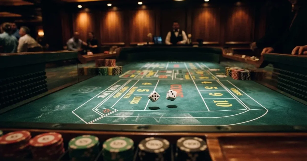A craps table